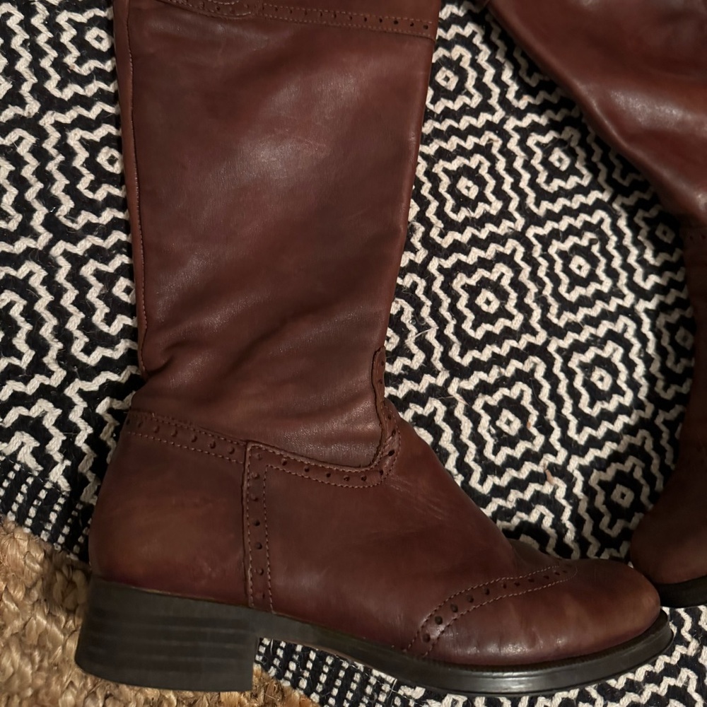 ALDO brown leather equestrian style boots - Picture 4 of 4